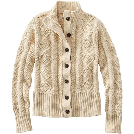 L.L.Bean - Signature Cotton Fisherman Button Reg Cardigan - Women's