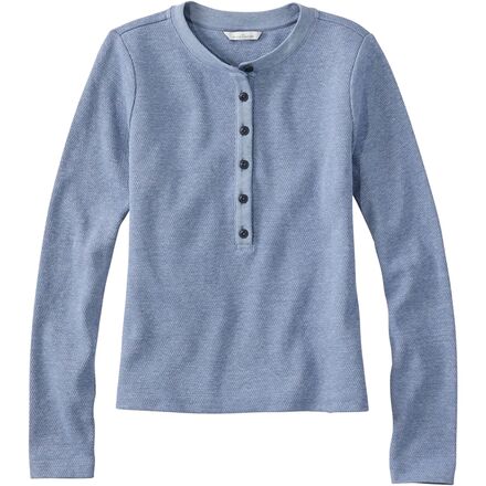 L.L.Bean - Signature Premium Thermal LS Regular Henley Shirt - Women's