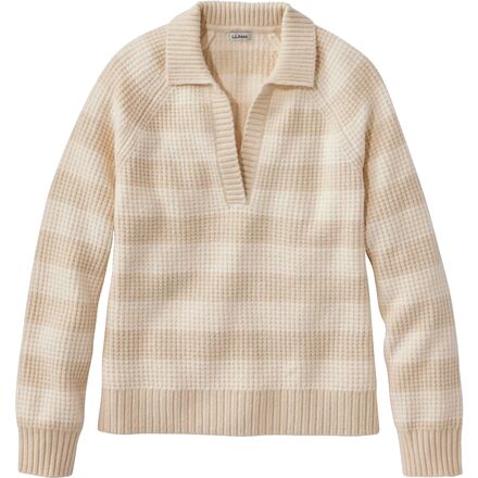 SuperSoft Waffle Stripe Regular Polo - Women's