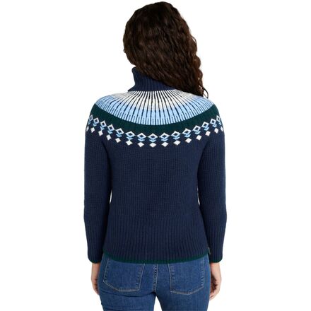 L.L.Bean - Supersoft Waffle Fair Isle Reg Turtleneck Sweater - Women's