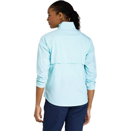 L.L.Bean - Everyday SunSmart 1/4-Zip Color Block Woven Shirt - Women's