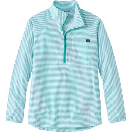 L.L.Bean - Everyday SunSmart 1/4-Zip Color Block Woven Shirt - Women's