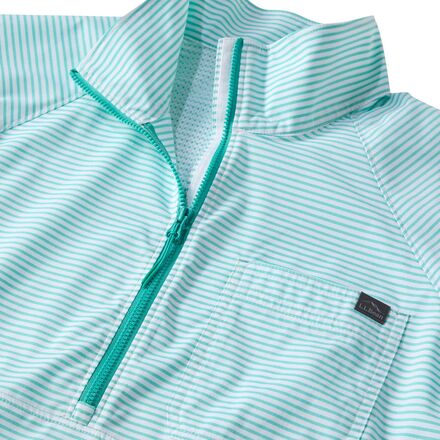 L.L.Bean - Everyday SunSmart 1/4-Zip Color Block Woven Shirt - Women's
