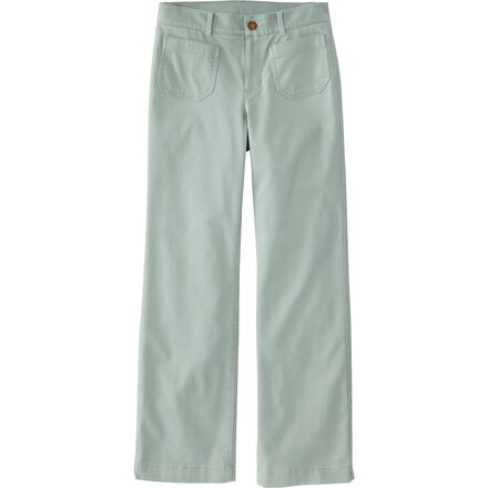 L.L.Bean - Patch Pocket Mid-Rise Wide Straight-Leg Chino - Women's