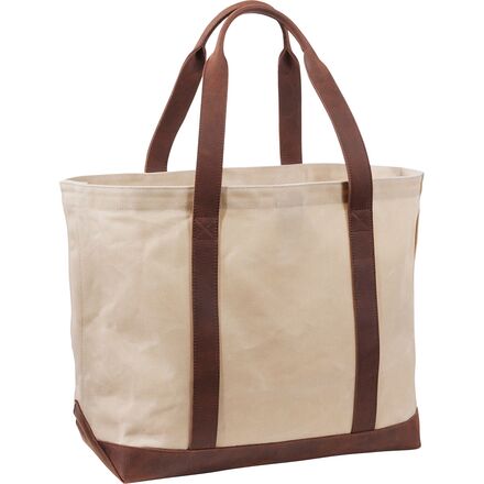 Leather Trim Tote Bag