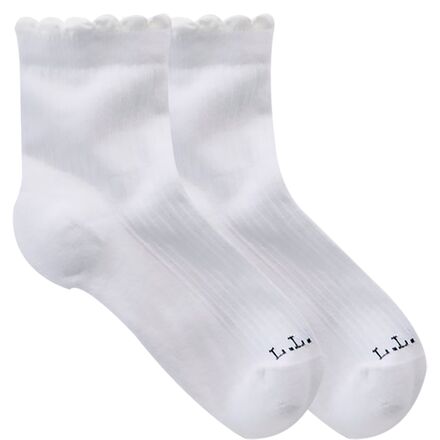 Scalloped Edge Micro Crew Sock - Women's - 2-Pack