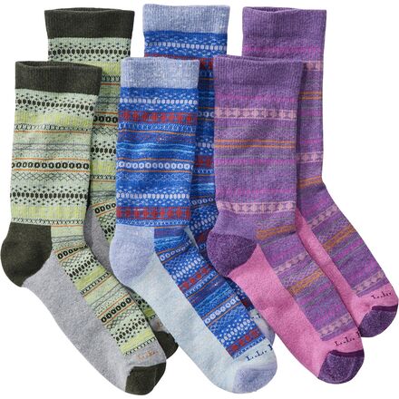 Wicked Soft Cotton Sock Fair Isle Gift Set - 3-Pack