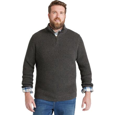 L.L.Bean - Bean's Organic Waffle Knit 1/4 Zip Sweater - Men's