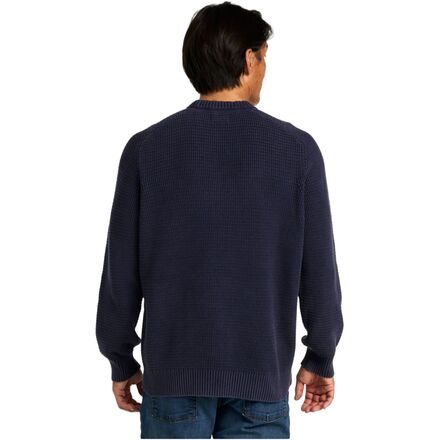 L.L.Bean - Sunwashed Textured Cotton Crewneck Sweater - Men's