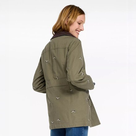 L.L.Bean - Adirondack Barn Flannel Lined Print Regular Coat - Women's