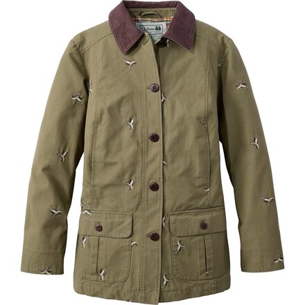 L.L.Bean - Adirondack Barn Flannel Lined Print Regular Coat - Women's
