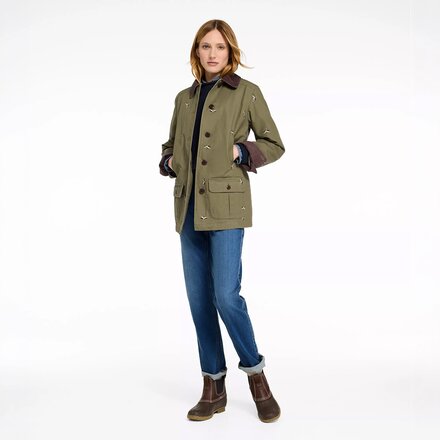 L.L.Bean - Adirondack Barn Flannel Lined Print Regular Coat - Women's