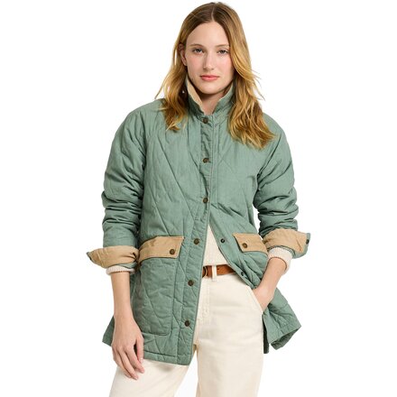 Insulated Quilted Field Coat - Women's