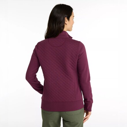 L.L.Bean - Quilted 1/4-Zip Pullover Sweatshirt - Women's