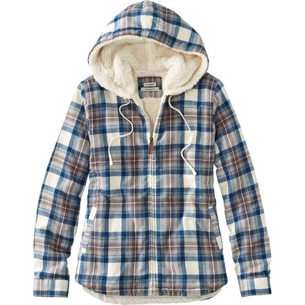 Scotch Plaid Sherpa Lined Regular Zip Hoodie - Women's