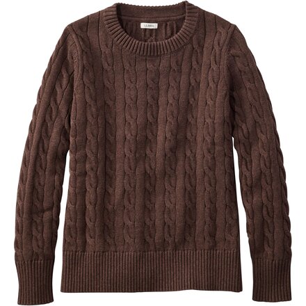 The Original Double L Cable Crewneck Reg Sweater - Women's