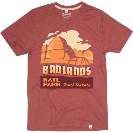 Landmark Project - Badlands National Park Short-Sleeve T-Shirt - Poppy