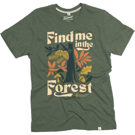 Landmark Project - Find Me In The Forest Short-Sleeve T-Shirt - Conifer