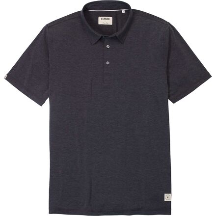 Linksoul - Delray Solid Polo Shirt - Men's - Black Heather