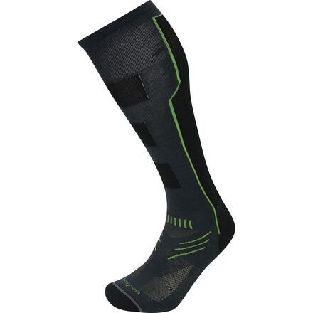 Lorpen - Synthetic Lightweight Ski Sock - Men's - Charcoal/Green
