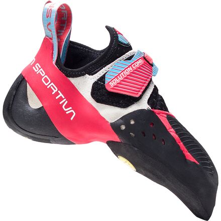La Sportiva - Solution Comp Climbing Shoe - Women's - Hibiscus/Malibu Blue