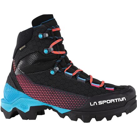 La Sportiva - Aequilibrium ST GTX Mountaineering Boot - Women's - Black/Hibiscus
