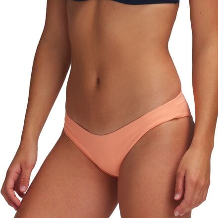 L Space - Sensual Solids Sandy Classic Bikini Bottom - Women's - Tangy