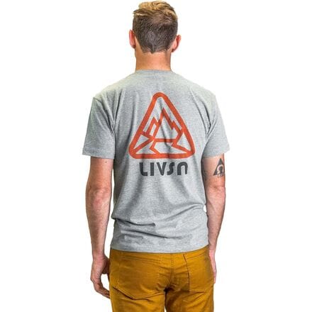 Livsn - Mountain T-Shirt - Men's - Heather Gray