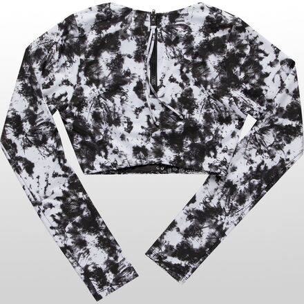 Maaji Ebony Black Spectacle Long Sleeve CropTop Women #39 s Maaji Ebony Black Spectacle Long Sleeve CropTop Women #39 s