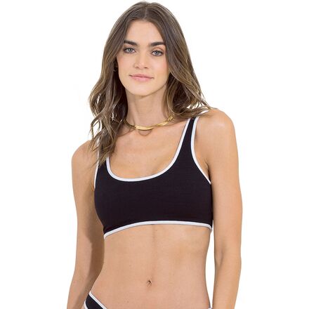 Maaji - Black Tulip Kiss Sporty Bralette Bikini Top - Women's - Black