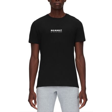 Mammut - Logo T-Shirt - Men's - Black Prt3