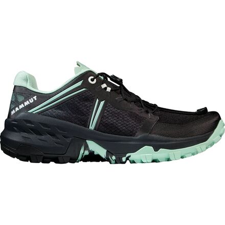 Mammut - Sertig Low Trail Running Shoe - Women's - Black/Neo Mint