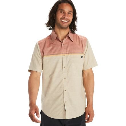 Marmot - Syrocco Short-Sleeve Shirt - Men's - Picante/Sandbar