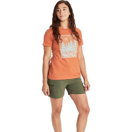 Marmot Woodblock T-Shirt - Women's - Clothing