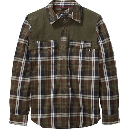 Marmot - Needle Peak Midweight Flannel Long-Sleeve Shirt - Men's - Crocodile/Nori
