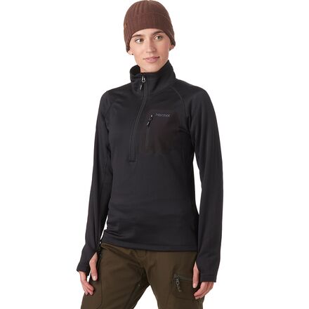 Marmot - Olden Polartec 1/2-Zip Pullover - Women's - Black
