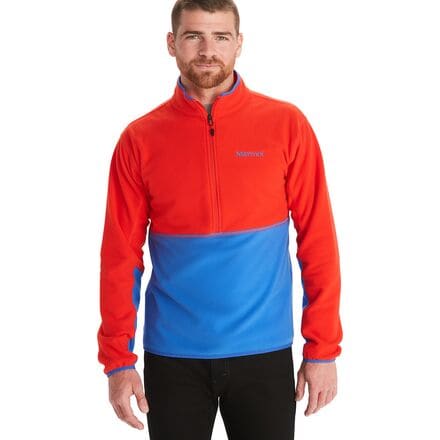 Marmot - Rocklin 1/2-Zip Fleece Jacket - Men's - Victory Red/Trail Blue