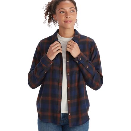 Marmot - Fairfax Midweight Flannel - Women's - Arctic Navy