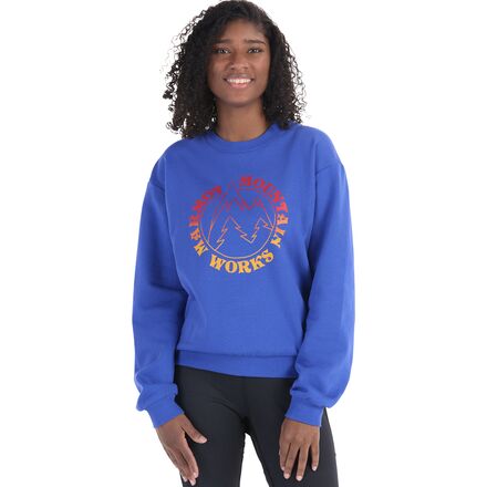 Retro Mountain Boxy Crew Sweatshirt - Women's