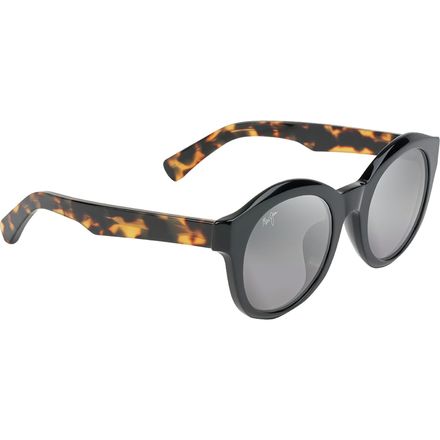Maui Jim - Jasmine Polarized Sunglasses - Neutral Grey/Black Gloss/Tokyo Tortoise Temples
