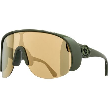 Moncler Grenoble - Phantom Shield Sunglasses - Shiny Dark Green/Brown Mirror