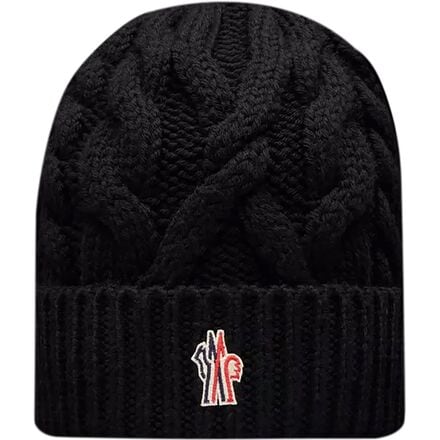 Moncler Grenoble - Cable Knit Wool Beanie - Women's - Black