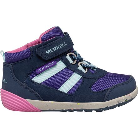Merrell - Bare Steps Ridge Junior Hiking Shoe - Toddler Girls' - Navy/Pink