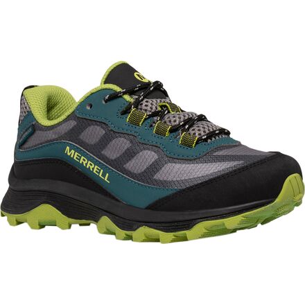 Merrell - Moab Speed Low Waterproof Shoe - Kids' - Deep Green/Black