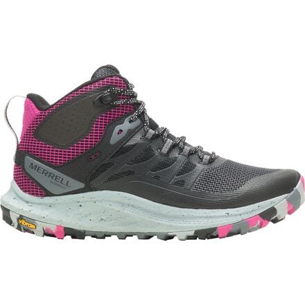 Merrell - Antora 3 Mid Waterproof Hiking Boot - Women's - Black/Fuchsia