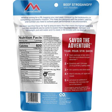 Mountain House - Beef Stroganoff Pro Pak
