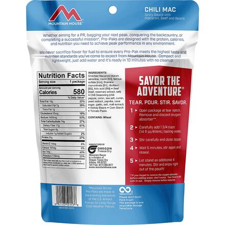 Mountain House - Chili Mac Pro Pak