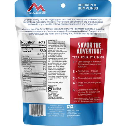 Mountain House - Chicken & Dumplings Pro-Pak