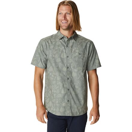 Mountain Hardwear - Conness Lakes Short-Sleeve Shirt - Men's - Wet Stone J Tree Print
