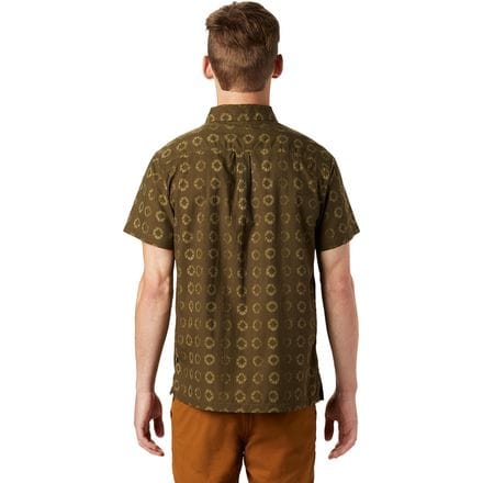 Mountain Hardwear - El Portal Short-Sleeve Shirt - Men's - Dark Army Geo Print